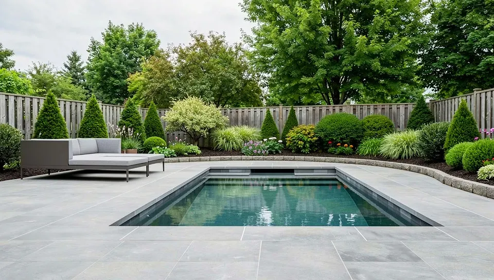 Garden transformed into Contemporary Luxury style