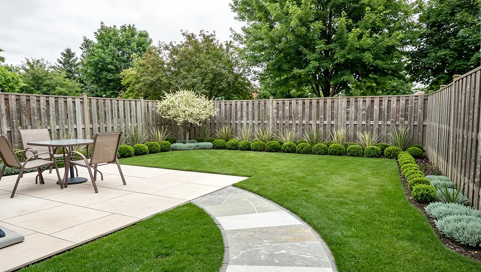 Garden transformed into Modern Minimalist style